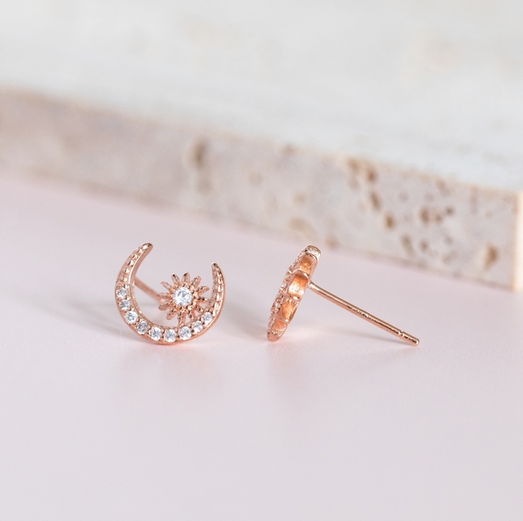 Rosegold Celestial Studs (S925) - Only 1 left! - Picture 5 of 8